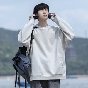 新款男麂皮绒面料百搭圆领CITYBOY风卫衣VE2020-P55控88图片
