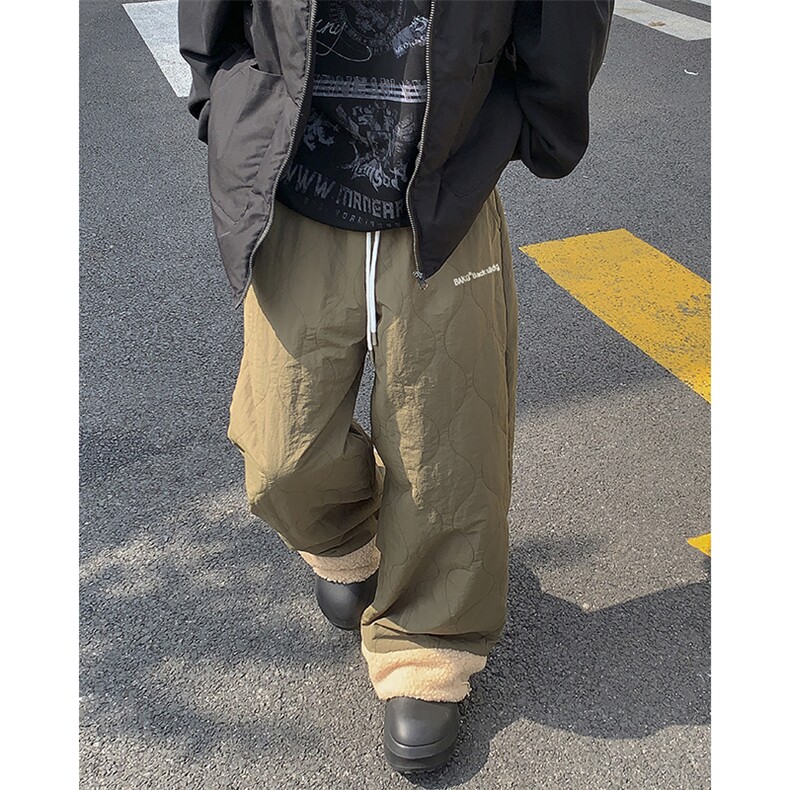 冬季加绒加厚防水葫芦纹夹棉休闲裤XZ604-K119-特P50控88,男装休闲裤,星座604