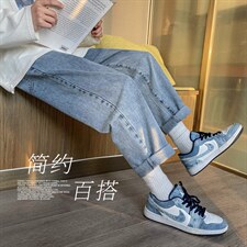 春夏新品直筒牛仔裤男潮流韩版简约百搭阔腿裤A080-9261-P35，男装牛仔裤，电商A080
