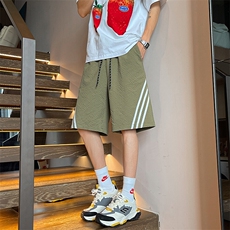 夏季美式高街hipho泡泡肌理速干运动五分短裤货号DK25155特P26，男装休闲裤，电商A063