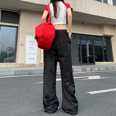 B221美式ins高街小众拼接宽松休闲登山裤冲锋裤LK23110-P65控88，男装休闲裤，电商B221
