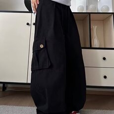 美式复古大口袋工装休闲裤男夏季新款宽松水洗百搭显瘦束脚长裤潮，男装工装外套，星座506A