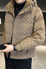 男休闲连帽羽绒服花纹面料面包服A329-TL8566-P205，男装羽绒服，电商A329