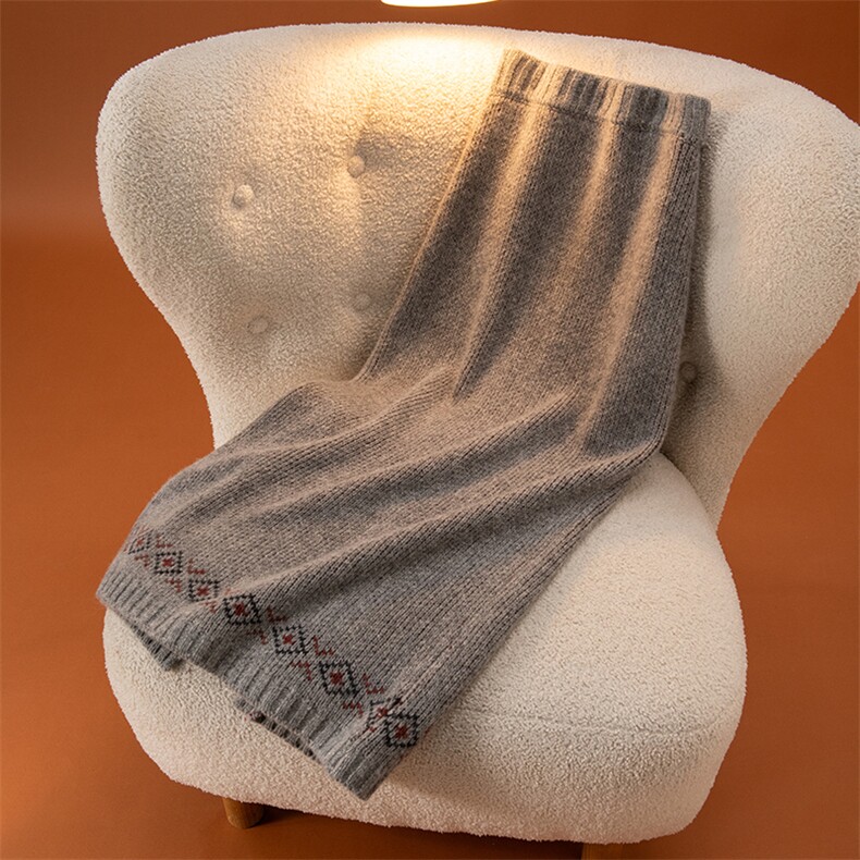 2025年秋季休闲风时尚百搭提前简约提花半身裙，女装半身裙，盛世绒华