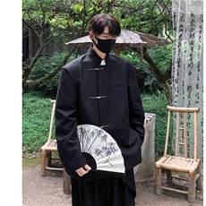 2025新中式金属搭扣设计西服男大码M-5XL情侣外套XF77858P85控138，男装西服，星座227-7