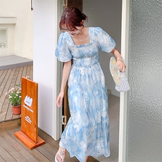 2025夏季新品2C256-9515-P145-208刺绣手工钉珠连衣裙，女装连衣裙，2C256