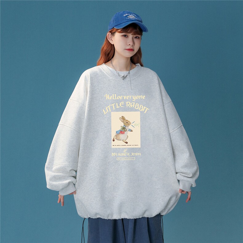 中性22秋季新品港风趣味印花设计感圆领套头重磅卫衣H07P55控78,男装卫衣,A247A