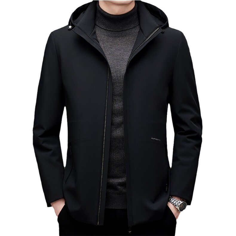 新款羽绒服爸爸装可脱卸内胆防寒服中年休闲外套MNSAY7015-P385,男装羽绒服,电商B212（原钱塘6029）