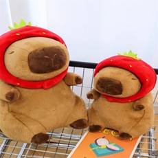 佰迪乐毛绒玩具 草莓款水豚鼠