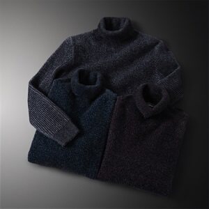 3200 冬季新款加厚高领仿貂绒标准版型毛衣图片