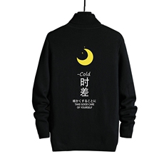 GM45047-P45加绒款-P65高领毛衣男士大码内搭毛线衣男网格，男装针织衫/毛衣，电商A040A