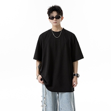 XZ809A/JL01/特P24/控48肌理感拼接圆领T恤，男装T恤，星座809A(原222-1)