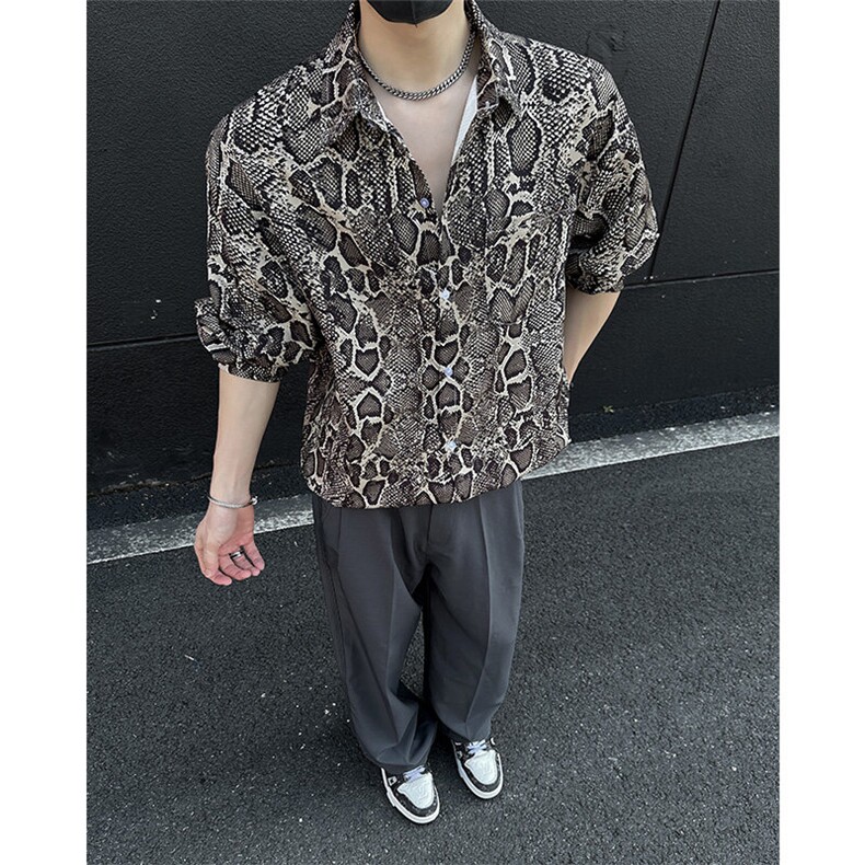 美式高街宽松衬衫潮流休闲上衣A086-CS2210-P40,男装衬衫,电商基地A086