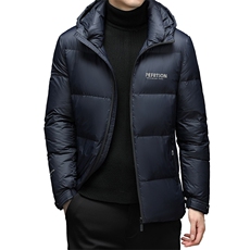 冬季爸爸装连帽羽绒服加厚外套父亲款休闲纯色外套MYYL2516-P285，男装羽绒服，电商B212（原钱塘6029）