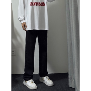 水洗牛仔裤男美式宽松直筒休闲长裤A080-9601-常规P40图片