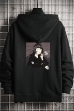 KS21122-P38连帽开衫卫衣男运动外套大码班服网格挂拍，男装卫衣，电商A040A