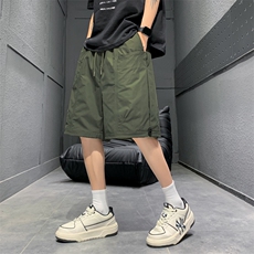 夏季工装短裤男ins潮牌日系休闲百搭潮流痞帅五分裤子DK02512-P45，男装休闲裤，星座308B-2