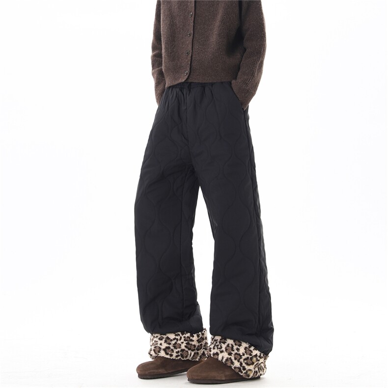 【现货】XZ612-K528-特P53冬季棉裤葫芦纹豹纹羊羔绒滑雪裤，男装棉裤，星座612