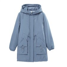 棉衣女中长款加厚羽绒棉服女韩版冬季外套女士棉袄夹棉外套，女装棉衣/棉服，曼沙奕珂