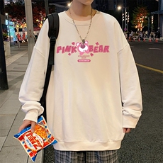 S6329-P28秋季圆领卫衣男大码韩版宽松长袖外套，男装卫衣，电商A040