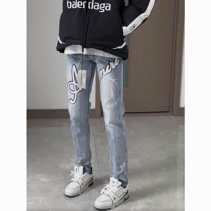 1506-1/NK03251/P48修身小脚裤百搭设计感高端贴布潮流小脚裤，男装休闲裤，星座1506-1