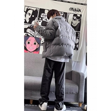 1506-1/MM281/P64美式复古立领棉服冬季韩版宽松保暖棉衣情侣，男装棉衣，星座1506-1