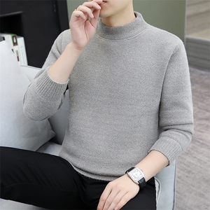 貂绒毛衣男加绒加厚一体绒卫衣秋冬季保暖毛线针织衫 7053-P47图片