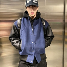 美式复古棒球服外套春秋季2025年新款超火百搭时尚情侣夹克，男装夹克，星座506A