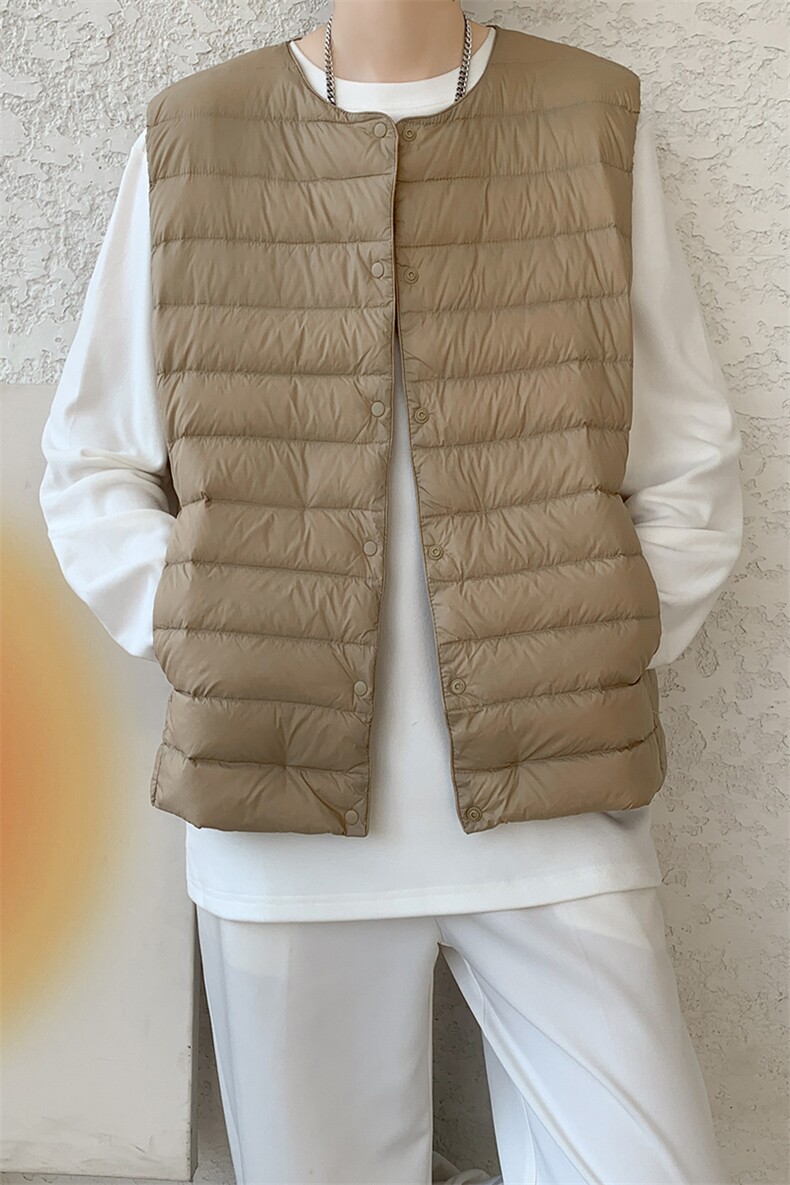 8XL-M轻薄羽绒服马甲男背心内胆90白鸭绒马夹外套YRFC07P98控138,男装背心/马甲,电商D206-1