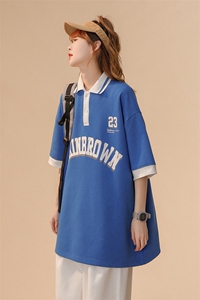 1中性风polo衫男潮大码翻领短袖女模情侣短袖T恤DP7741P45控59图片