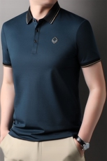 QLM18224男士2024年夏季新款百搭T恤男短袖商务休闲体恤男装，男装T恤，电商B360