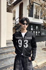 字母印花网眼夹克休闲外套JK6007特P52，男装夹克，星座908-1