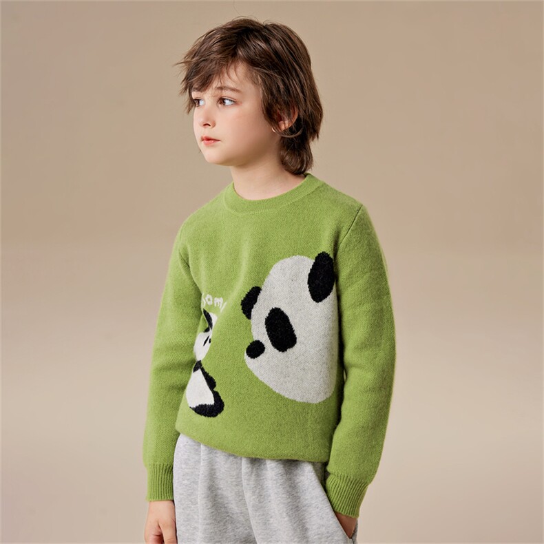 春秋冬男女通用7针加厚柔软，童装儿童羊绒衫，六一童装