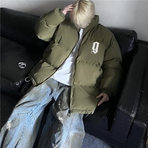 冬季新款潮流时尚百搭立领字母印花外套棉服K23542特批65控108图片
