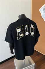 XZ514-2-TT10-P43潮山茶花刺绣正肩T恤夏美式重磅短袖情侣半袖，男装T恤，星座514-2(原B239)