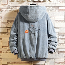 NM53040-P140牛仔外套男大码加厚加绒衣男羊羔毛服男，男装棉衣，电商A040A