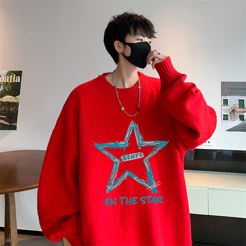 半高领毛衣男士大码针织衫男毛线衣男M18340-P45加绒款-P65,男装针织衫/毛衣,电商A040