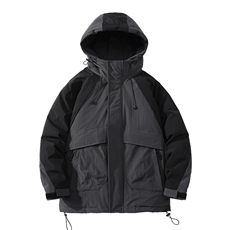 2023冬上新加绒加厚羽绒服宽松冲锋衣外套男女8319-P220控价318，男装羽绒服，电商A441-1