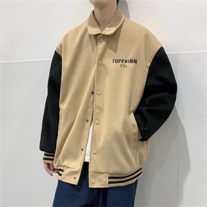 夹克男女春秋潮牌百搭外套男港风潮流ins翻领衣服棒球服WJ039-p55图片