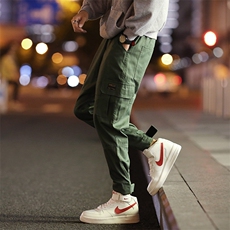 2021春秋装日系宽松男士小脚裤束脚裤工装裤子男A313/K88/P45，男装休闲裤，电商A313