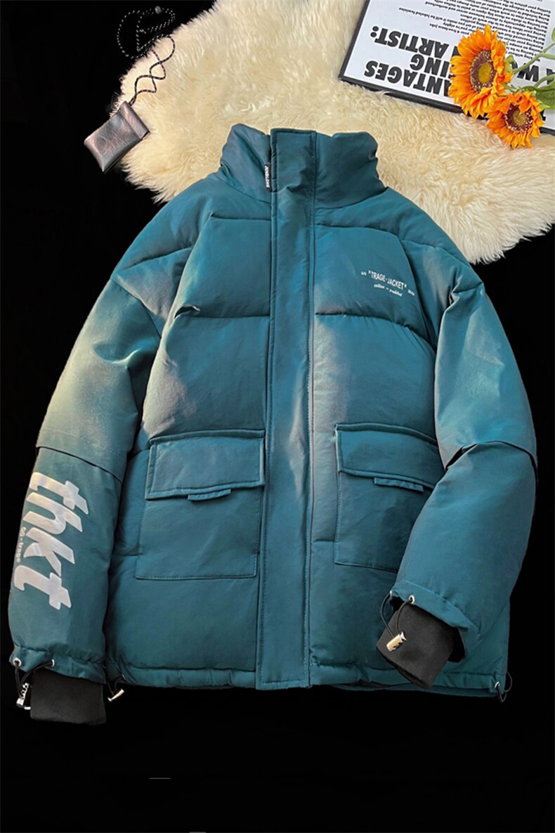 变色龙反光棉衣棉服亮面外套立领面包服中性风棉袄3367-P60,男装棉衣,星座207