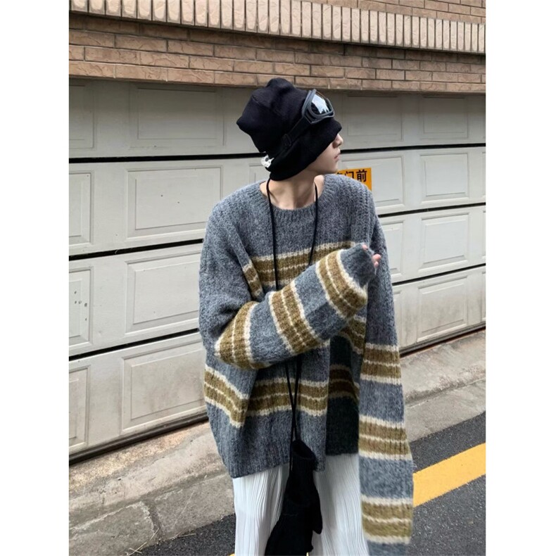 JY319-P44圆领毛衣针织衫男潮牌帅气秋冬季打底衫,男装T恤,星座1501-3