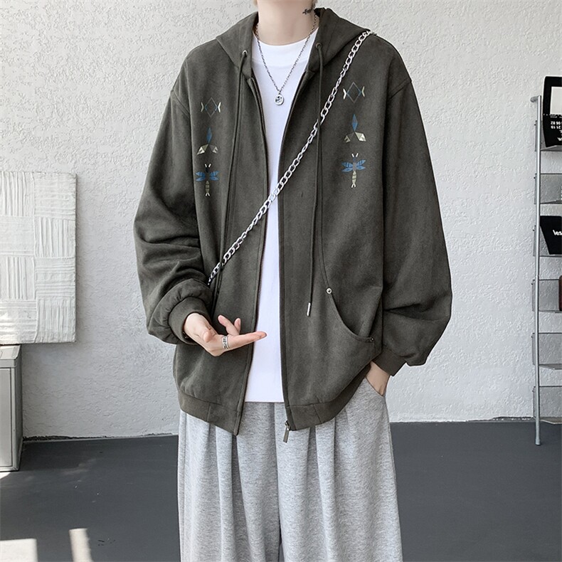 8XL-M特大码秋冬机能夹克外套冲锋衣百搭潮休闲宽松户外WY24P78图片