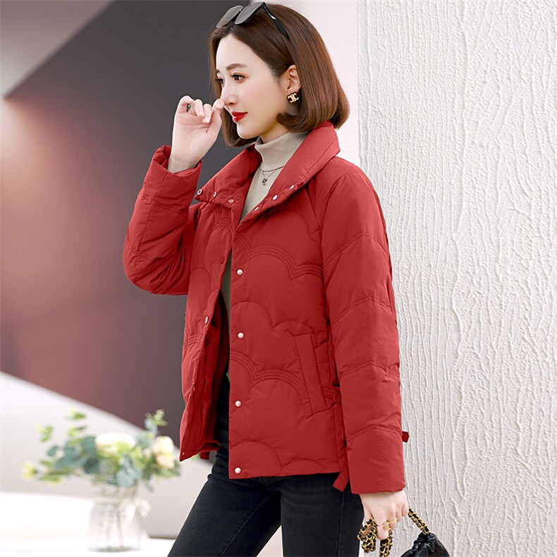 2023冬装新款时尚百搭潮流气质短款休闲减龄小个子棉服，女装棉衣/棉服，婷思杰（原婷想服饰）