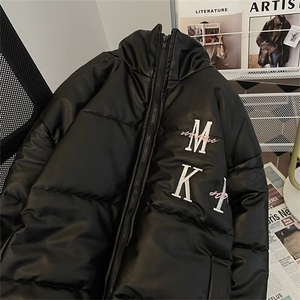 美式潮高街刺绣棉服男女秋冬季棉衣情侣棉袄加厚外套MF212-P83图片