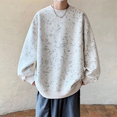 改华棉扎染圆领卫衣【现货】C403A-T95-特P28，男装卫衣，电商C403A