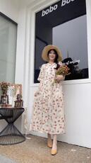 纯苎连衣裙，女装连衣裙，川哲