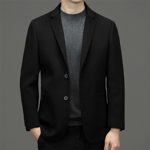 BEN06钱塘2020-2中年男士冬季厚款商务休闲羊毛商务百搭西服P230图片