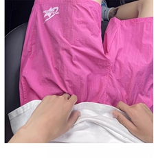 cleanfit湖蓝色速干休闲短裤子男夏季薄款五分裤美式vibe风沙滩裤，男装牛仔裤，星座1210-1