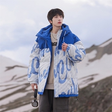 雪景男士冬季保暖防寒90白鸭绒拼接羽绒服外套A406Y7719P225，男装羽绒服，星座309（原A406）
